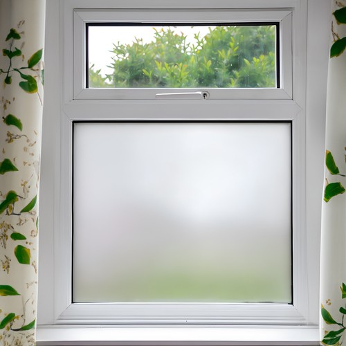 White frosted privacy frost - white,