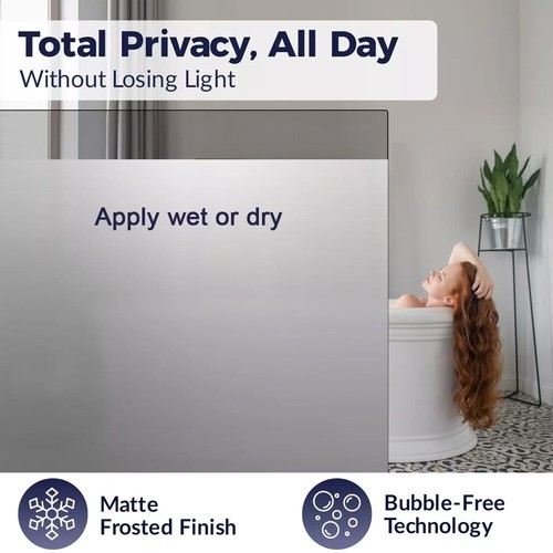 Frosted privacy window film - frosted,